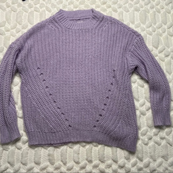 American Eagle Outfitters Sweaters - American Eagle Lavender Oversized Sweater - Small